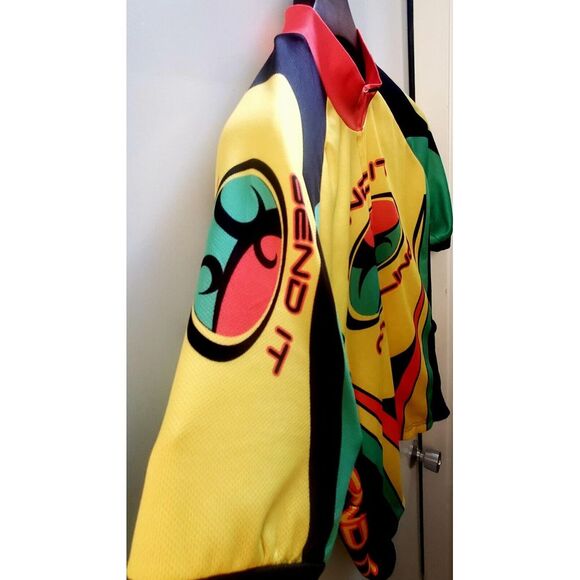 Bend It Cycling Jersey Bundle LG Club Cut (1) Org/Yel(1) Org/Yel/Grn Cycle Bike - Picture 8 of 16